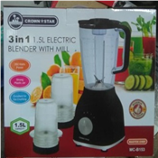 Crownstar 1.5L 3in1 Electric Blender with Mills