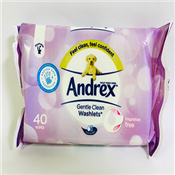 Andrex Gentle Clean Washlets 40 Wipes
