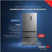 Scanfrost Side By Side Inverter Refrigerator- French Door
