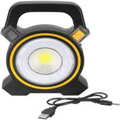 Portable LED Flood Light Flashlight COB Outdoor Garde Yellow